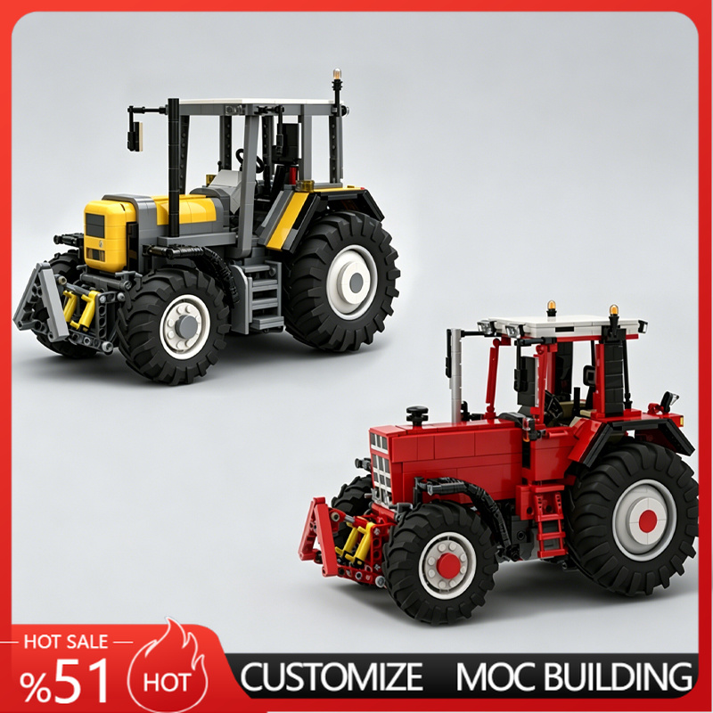 Agriculture Farming Education - Boerderijtractor MOC-model Landbouwvoertuig Assemblage Educatief speelgoed