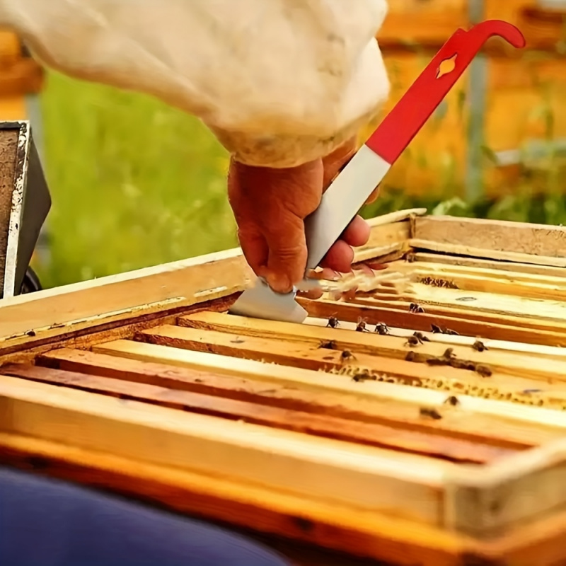 Beehive Frame Wax - Bijenraamschraper Multifunctioneel Bijenhouwgereedschap Wasverwijderaar Nageltrekker Honingraatreiniger