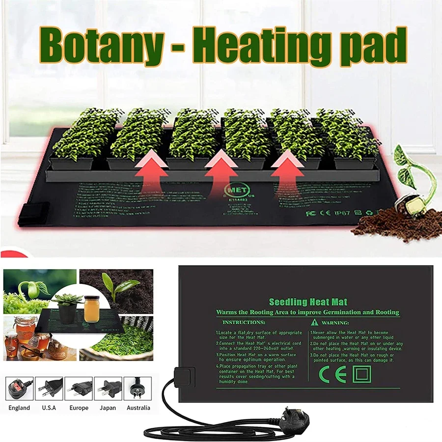4 Maten 220 V EU Plug Zaailing - Seedling Heat Mat recensie en prijs