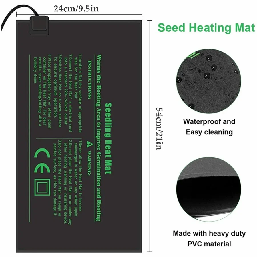 4 Maten 220 V EU Plug Zaailing - Seedling Heat Mat recensie en prijs
