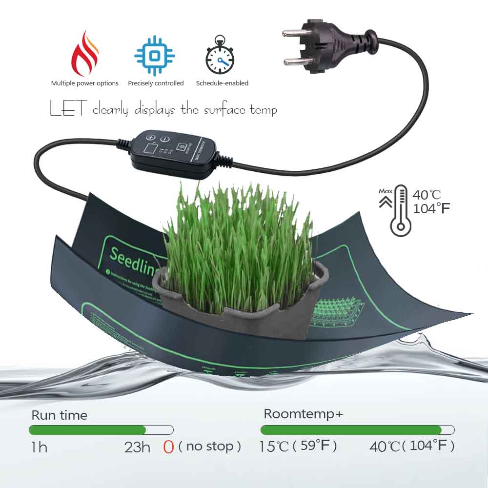 7-100W Planten Verwarmingskuss - Seedling Heat Mat recensie en prijs