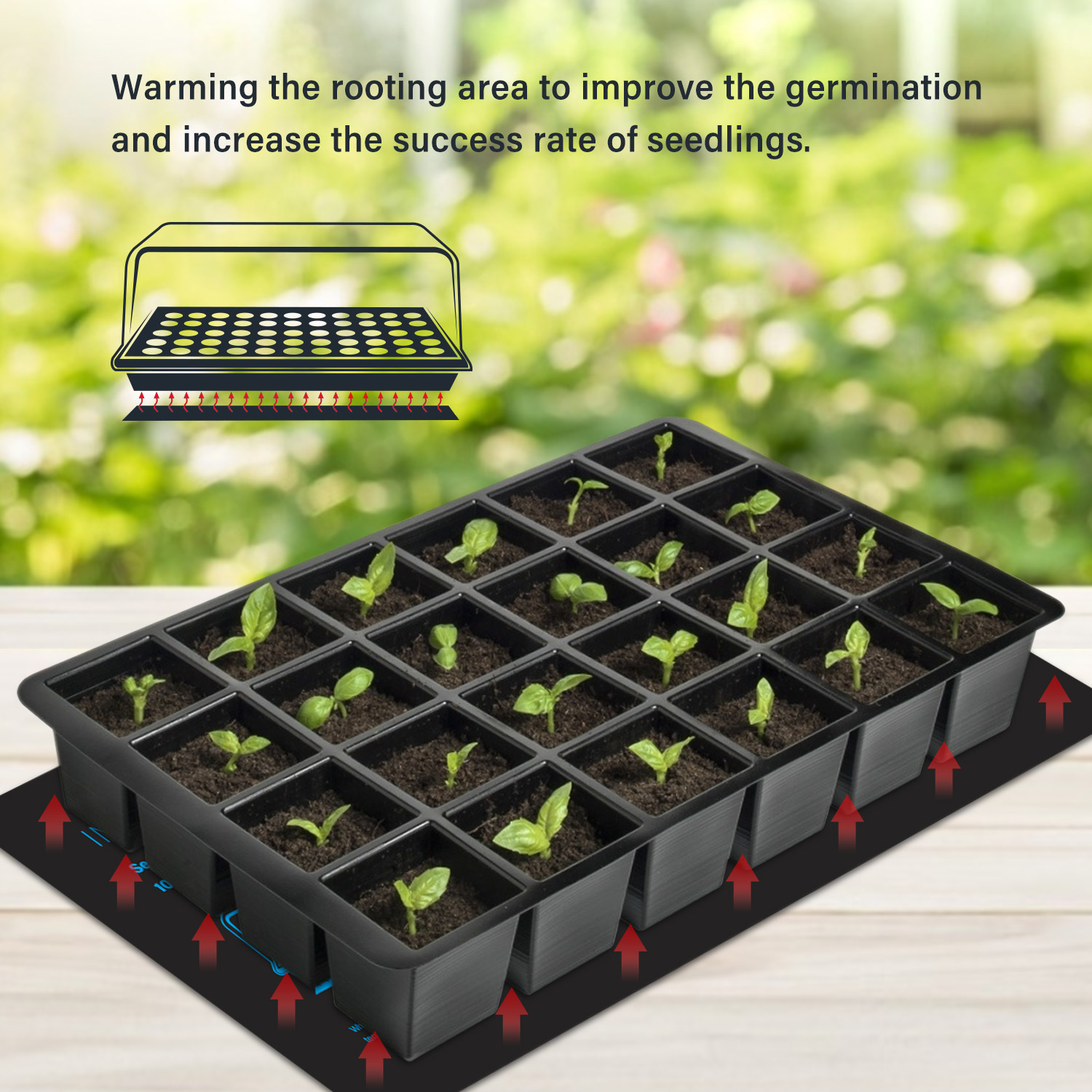 20.75X10Cm Eu/Us/Uk/Au Plug Za - Seedling Heat Mat recensie en prijs